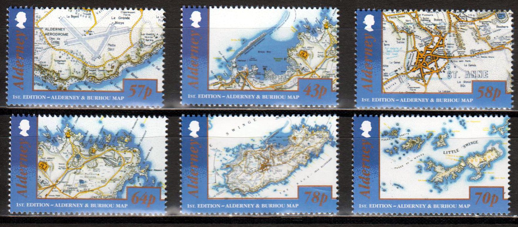 Landkarte von Alderney