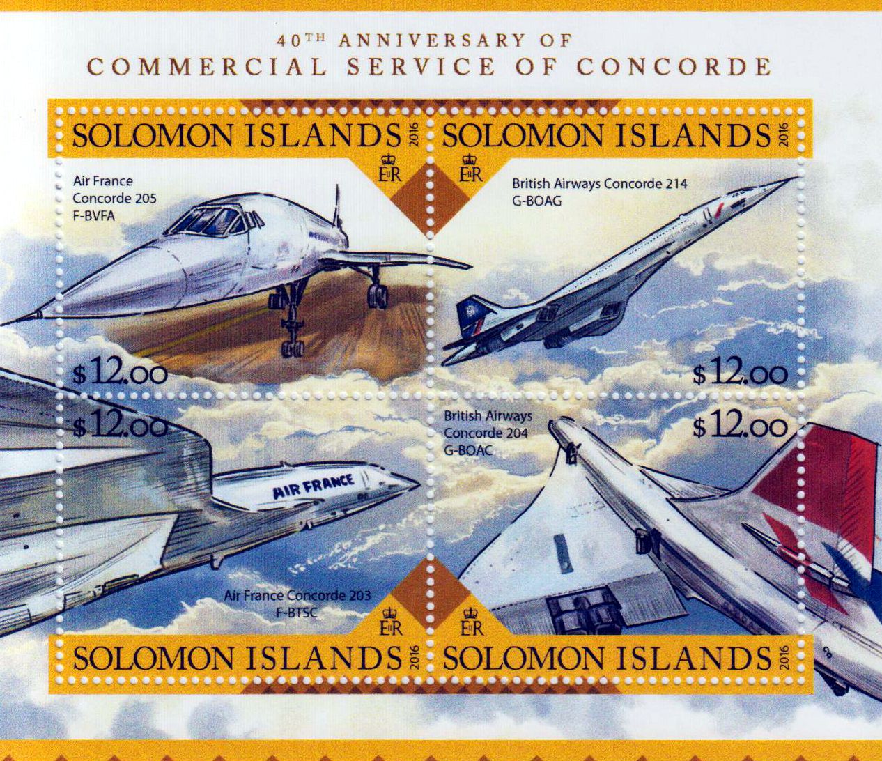 Flüge der Concorde, Flugzeuge