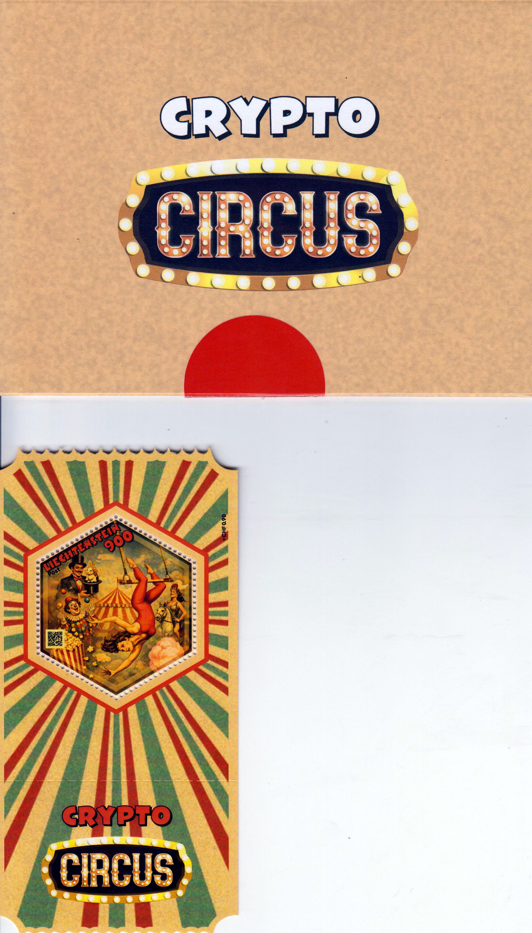 Block: Crypto, Zirkus 2026, Die Akrobatin, Farbe ROT