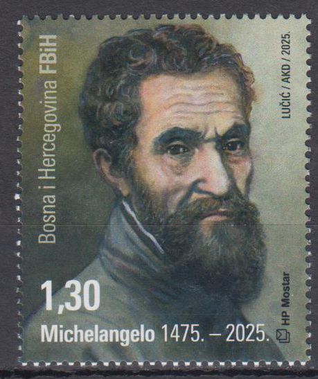 550. Geburtstag, Michelangelo Buonarroti 2025
