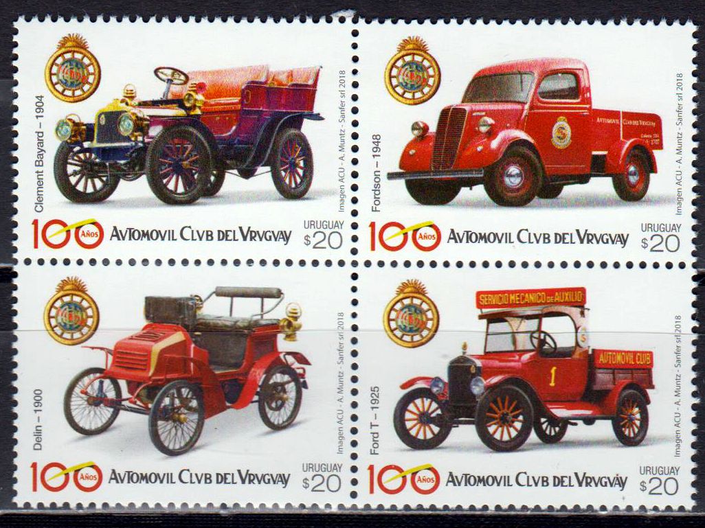 Zdr. 100 Jahre Automobilclub Uruguay,  Oldtimer