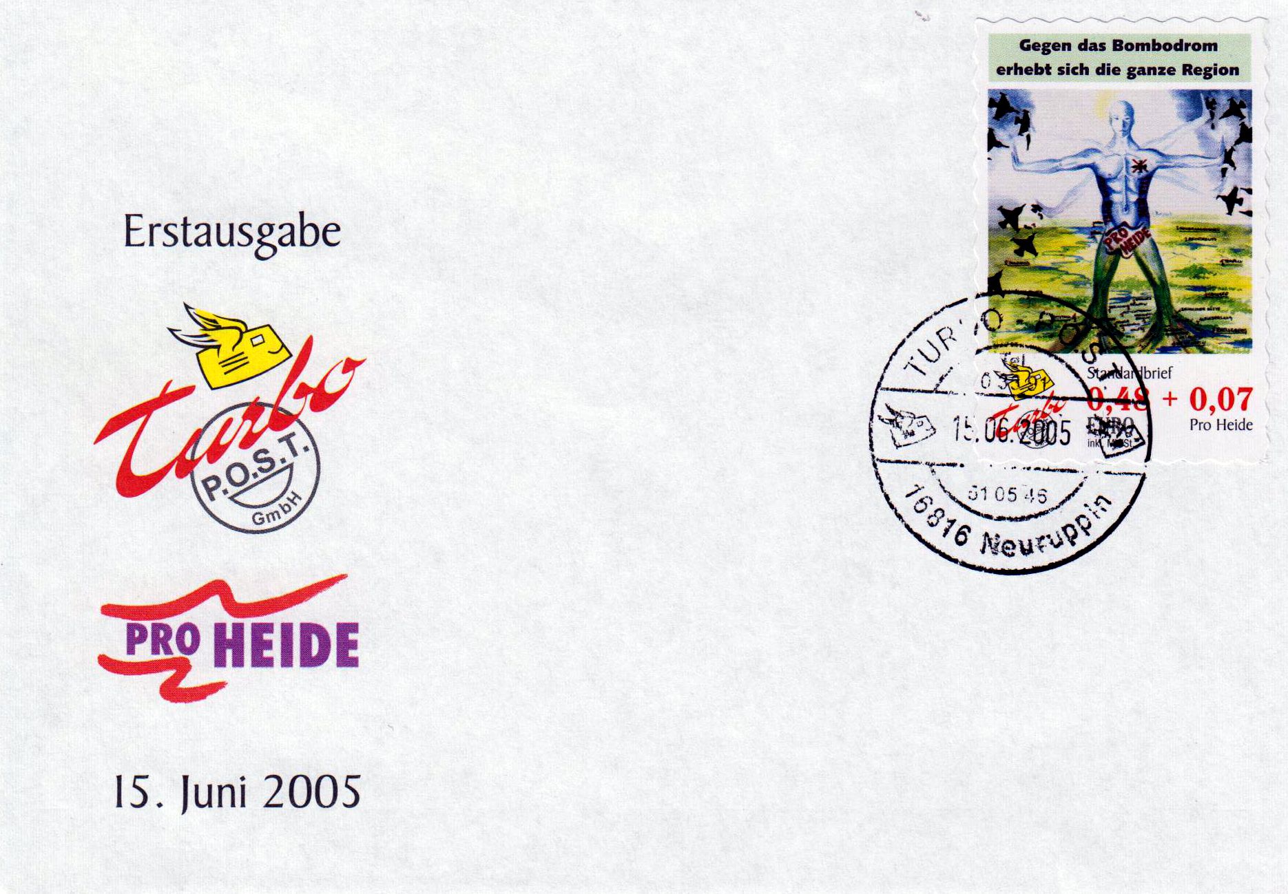 Offizieller Ersttagsbrief Pro Heide 2005