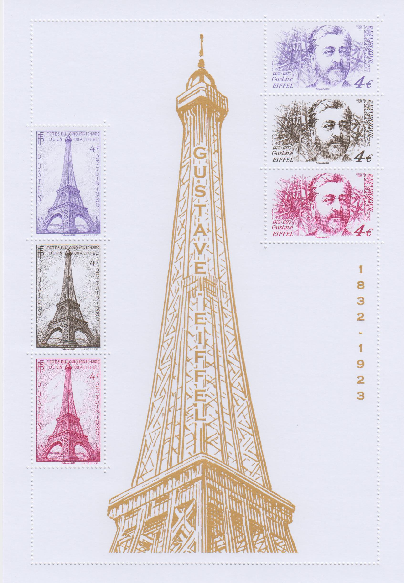 Block: Gustave Eiffel 2023, Spezialblock