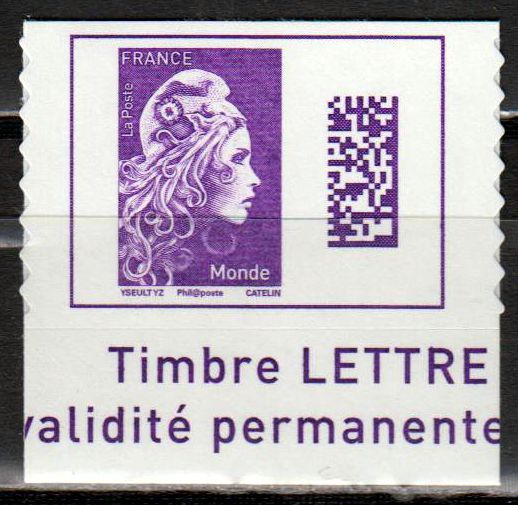 Dauer. Marianne 2018, violet, sk, QR Code