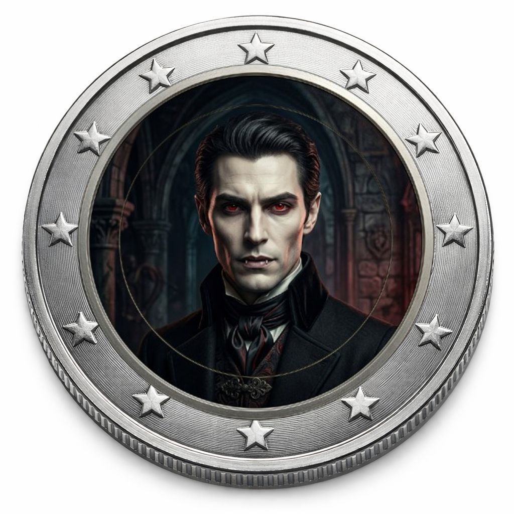 2 Euro Münze cololiert "Dark Legends - Vampir" 2026