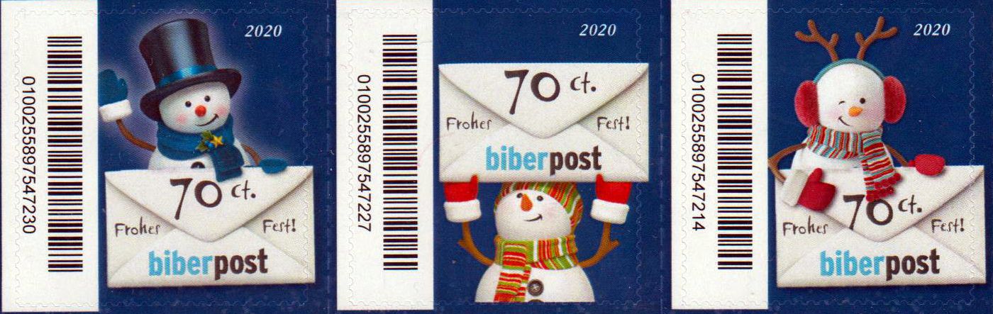 Weihnachten 2020, Schneemänner