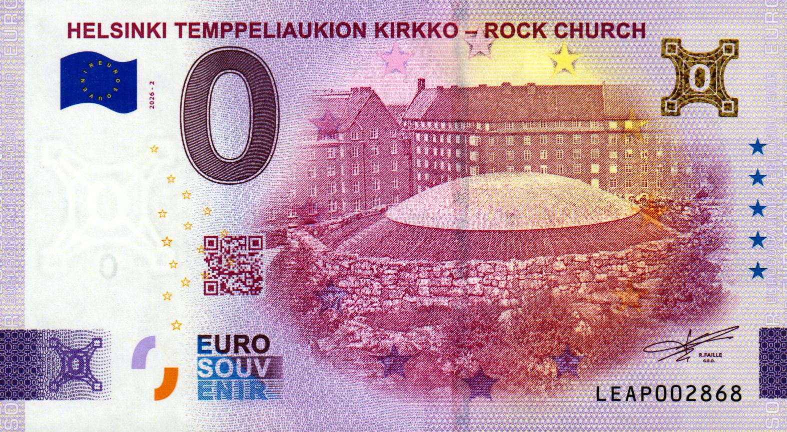 Helsinki Temppeliaukion Kirkko - Rock Church 2026-2 Gold