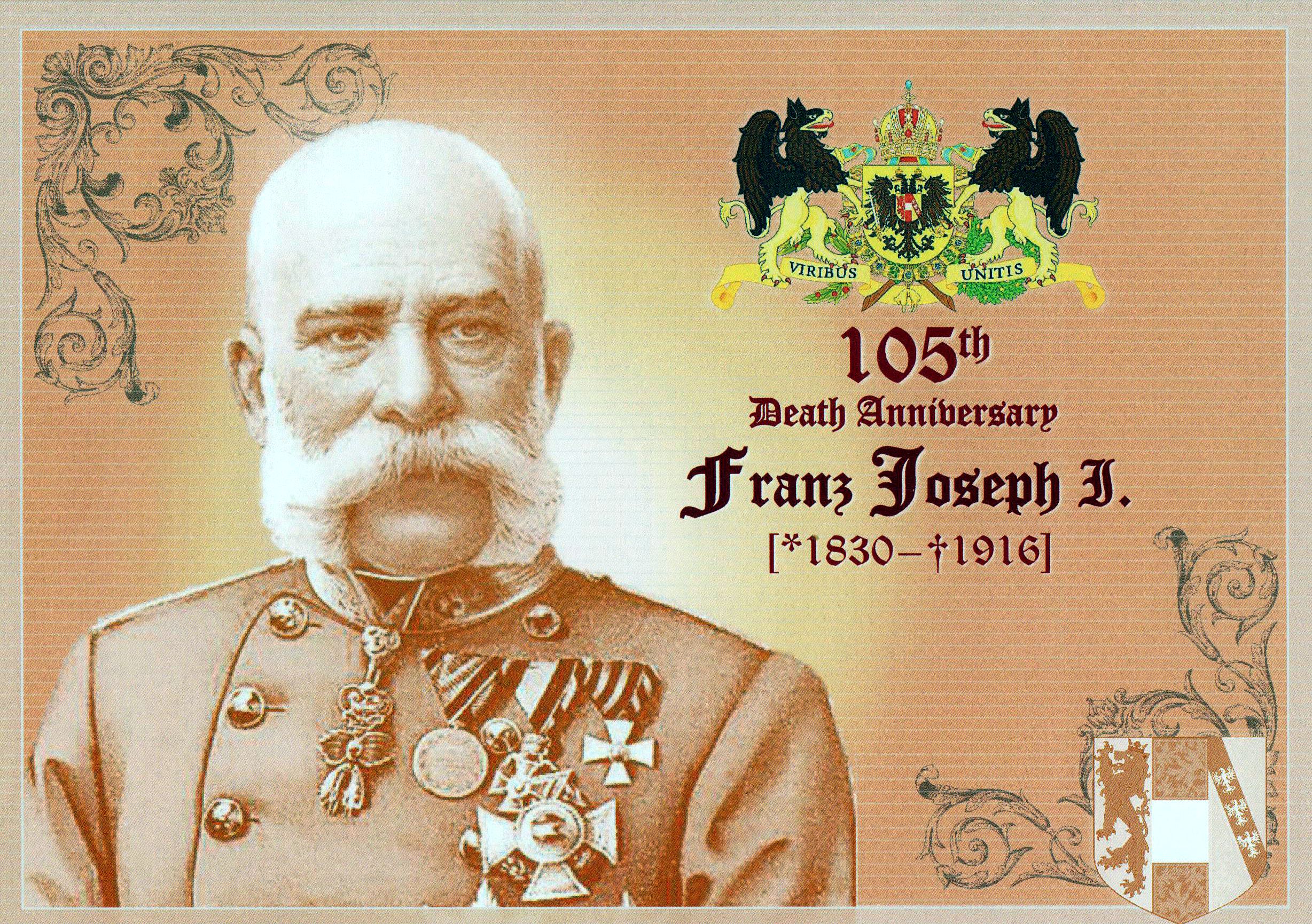 FOLDER: Franz Joseph I. 2021-1 mit Unterschrifts-Prägung auf Original-Schein