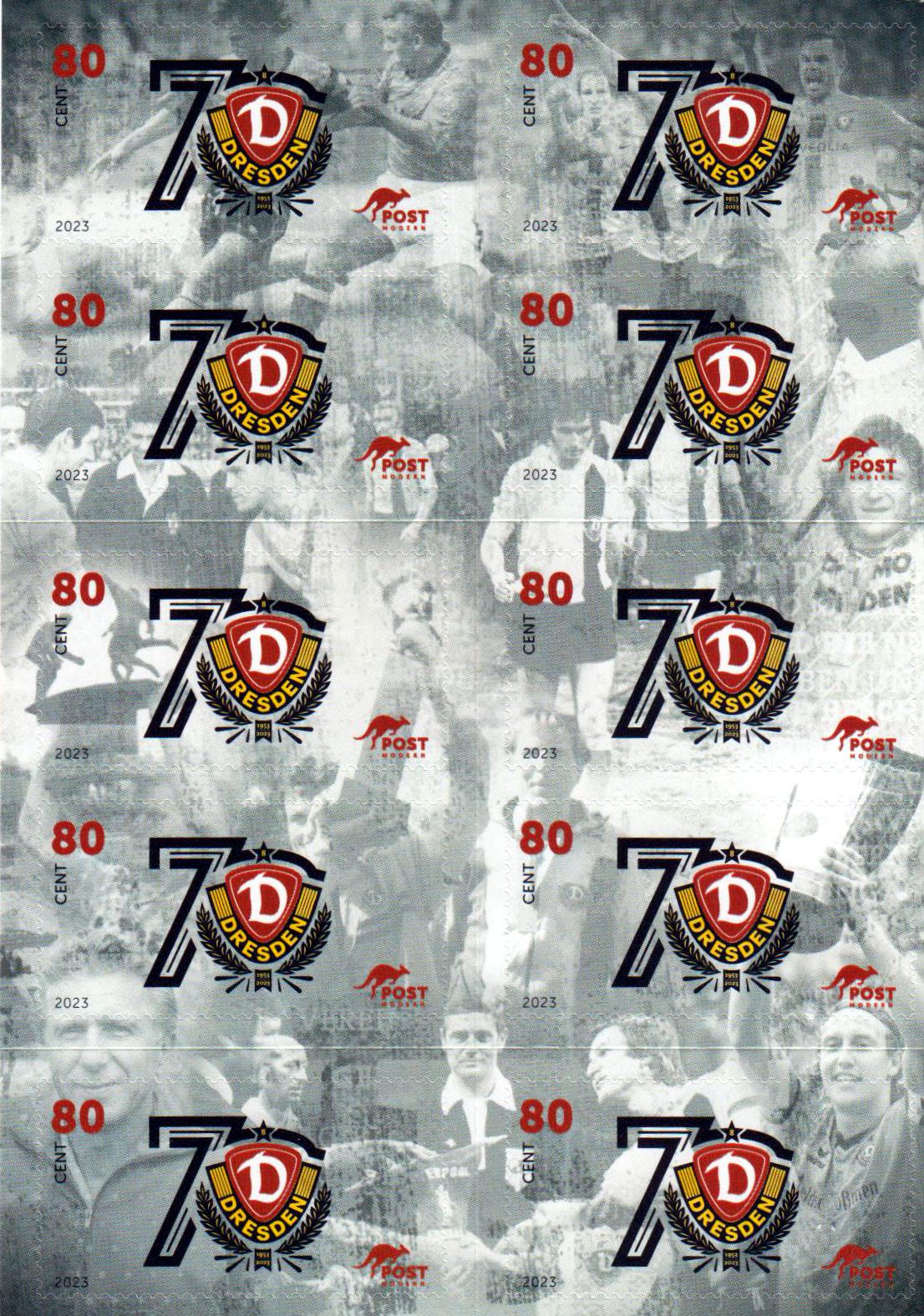 Markenheft: 70 Jahre Dynamo Dresden 2023